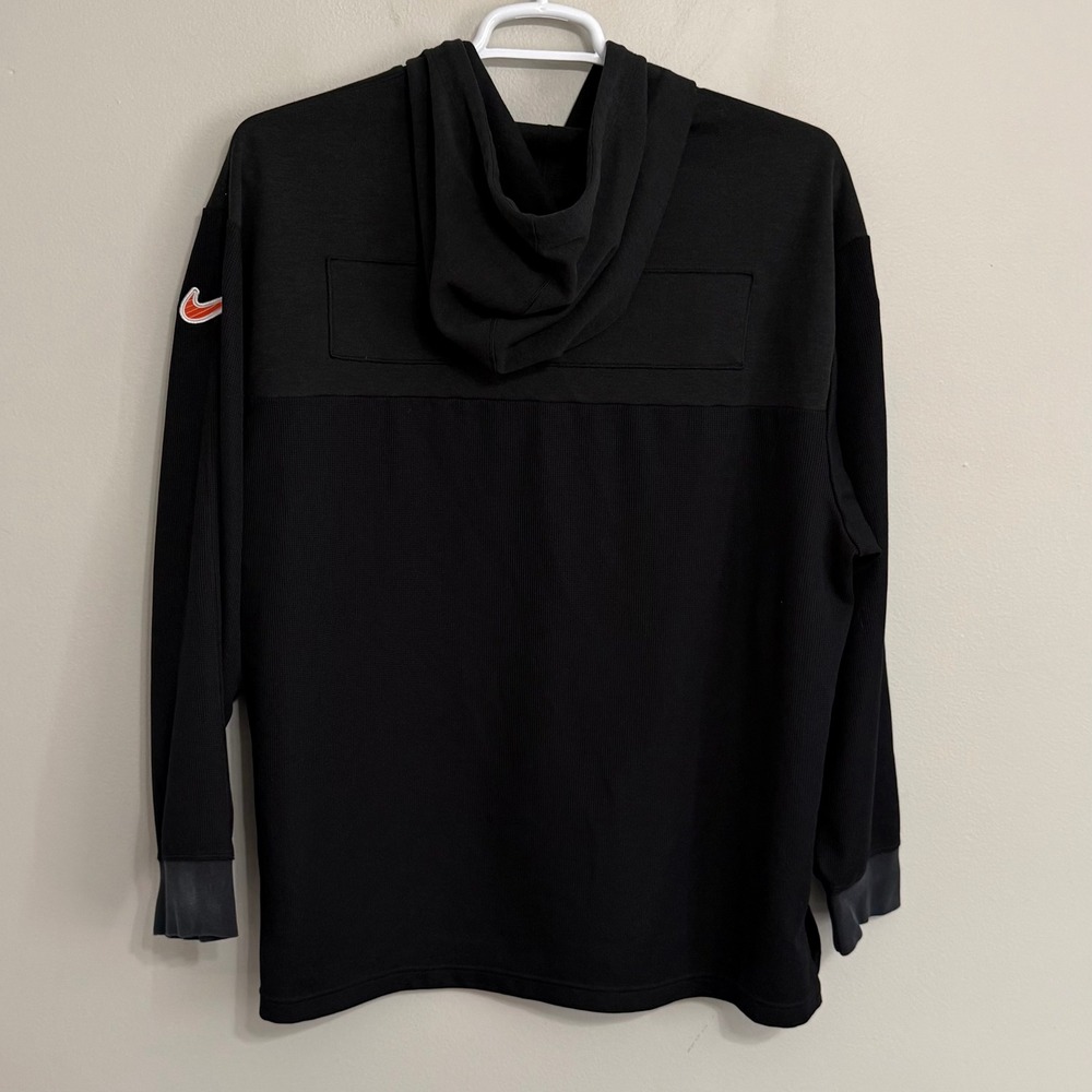 Nike Mens XL Cincinnati Bengals NFL Black Waffle Knit Pullover Hoodie - Picture 3 of 10